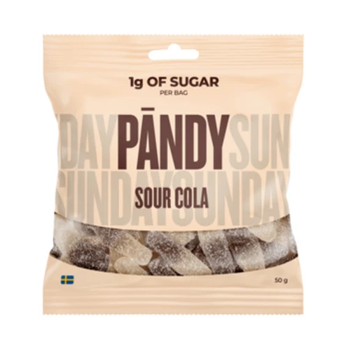 PANDY Sour Cola - błonnikowe żelki bez cukru 45% mniej kalorii, kwaśna cola 50g 1779191770820-sjav1j.png