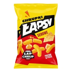 ŁAPSY Chrupki kukurydziane o smaku sera 130 g
