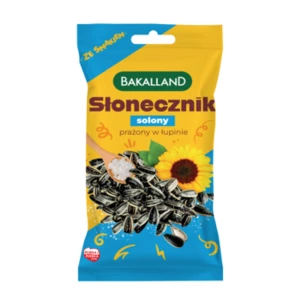 Słonecznik solony prażony w łupinie Bakalland 80 g
