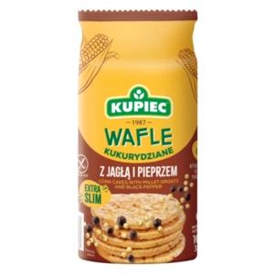 Kupiec Wafle kukurydziane z jagłą i pieprzem 105 g