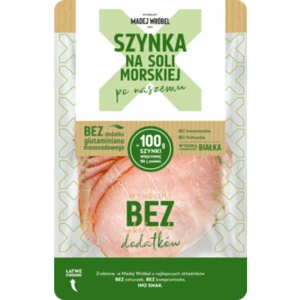 Madej Wróbel Szynka na soli morskiej plastry 100 g