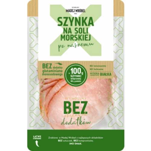 Madej Wróbel Szynka na soli morskiej plastry 100 g 1779194835979-wftcae.png
