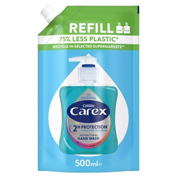 Mydło w płynie antybakteryjne original zapas Carex 500 ml Carex_Carex_Original_Antybakteryjne_mydlo_w_plynie_500ml_opakowanie_uzupelniajace_66895525_0_350_350.jpg