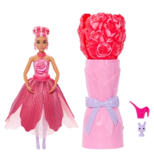 Barbie Flower Reveal Lalka Kwiatowa niespodzianka Czerwona róża JMF59