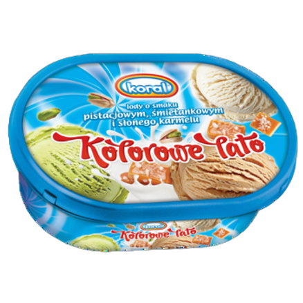 Koral Kolorowe lato lody o smaku pistacjowym, śmietankowym i słonego karmelu 1L 126295216%2F30939300%2F201328.png