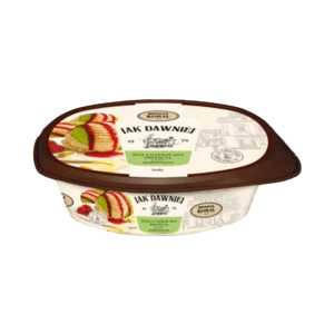 Bracia Koral Lody biała czekolada, pistacja z sosem malinowym 900 ml