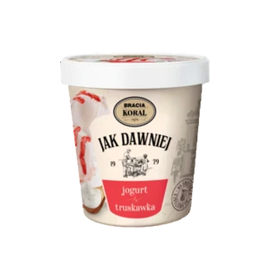 Bracia Koral Lody jogurt & truskawka 450 ml