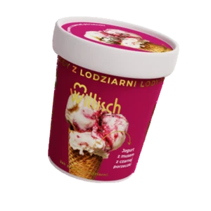 Willisch Lody z Lodziarni Smak Jogurt z musem z czarnej porzeczki 465 ml