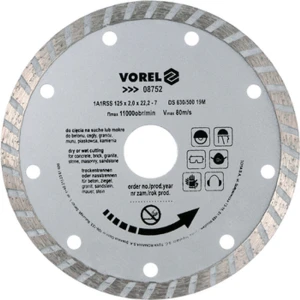 VOREL Tarcza diamentowa 125 mm Turbo