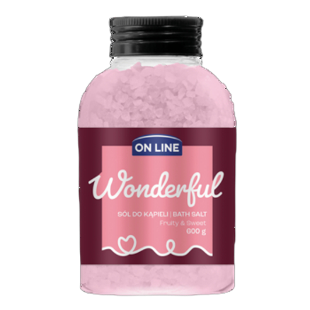 Sól do kąpieli fruity&sweet pink On Line 600 g Sól do kąpieli fruity&amp;sweet pink On Line 600g