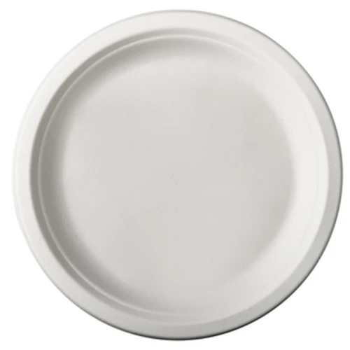 Talerze z trzciny cukrowej, "pure", niepodzielne, średnica 23 cm, 2 cm, kolor: biały, 50 szt 1768511485456-27367-3-gr5i45.png