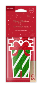 Odświeżacz powietrza do samochodu Aroma Home Xmas Cellulose Gift For You 3D Grzane Wino