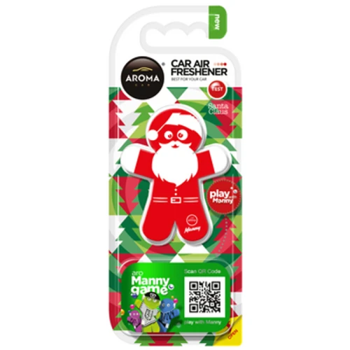 Odświeżacz powietrza do samochodu Aroma Car Xmas Manny Santa Claus Wiśnia 1768513783539-31529-3-d0lhxx.png