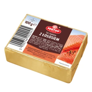 Ser topiony z łososiem kostka SERTOP 100 g