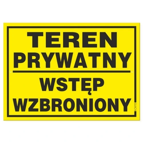 Korfed Tablica Teren prywatny wstęp wzbroniony 25x35cm x1szt. 1768514608940-32933-3-x4cq0h.png