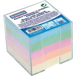 Kostka DONAU nieklejona w pudełku 92x92x82mm mix kolorów