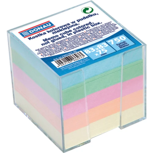 Kostka DONAU nieklejona w pudełku 92x92x82mm mix kolorów 1768515511124-34508-3-pez98f.png