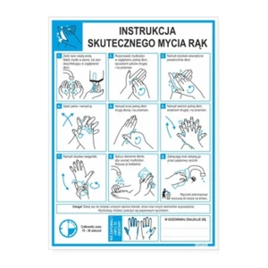 Korfed Instrukcja Mycia rąk A4 (21x28,8cm) x1szt.