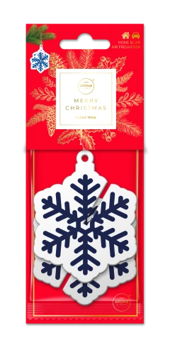 Odświeżacz powietrza do samochodu Aroma Home Xmas Cellulose 3D Snowflake Blue Grzane Wino 1768516201973-35642-3-2zdci.png