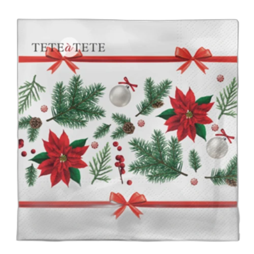 Serwetki Tete a Tete Festive Poinsettia 3-warstwowe 33x33cm składane 1/4 20szt. w paczce 1768516553230-36254-3-kh8tyq.png