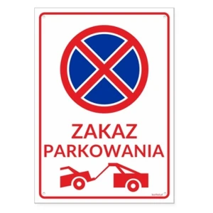Korfed Tablica Zakaz parkowania 25x35 cm x 1 szt.