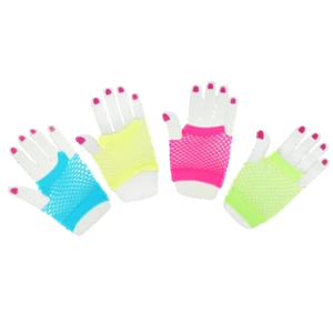Rękawiczki siateczkowe neon (2 szt.)
