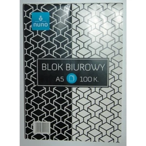 Blok biurowy A5 100 kartek kratka