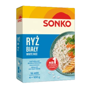 Sonko. Ryż biały 4x100 g.
