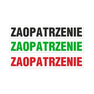 Korfed Tabliczka mała plastikowa Zaopatrzenie mix x 1 szt.