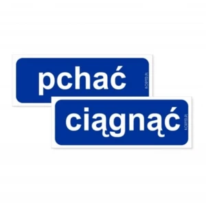 Korfed Naklejki Ciągnąć/Pchać kpl. x 2 szt.