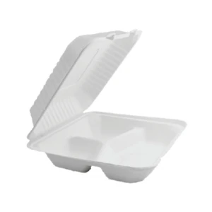 Huhtamaki menubox 3-dzielny z pulpy 23x20cm 50szt