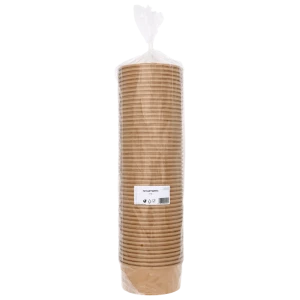 Miski papierowe bez plastiku 750ml|50szt.|POKEPACK|Guillin Polska