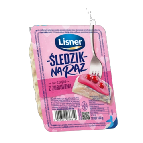 Śledzik na raz w sosie z żurawiną Lisner 100g 1768521597228-45074-3-pvffppq.png