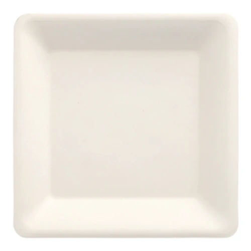 Talerze z trzciny cukrowej, "pure", kształt prostokątny, 15,5 cm x 15,5 cm, kolor: biały, 50 szt 1768521771403-45469-3-q5aab5.png