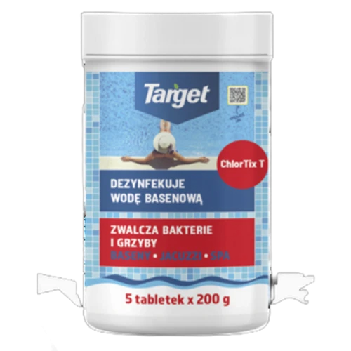 Preparat dezynfekujący wodę basenową ChlorTix T 1 kg (5 X 200 gr) Target 1768522110989-46243-3-jke58.png