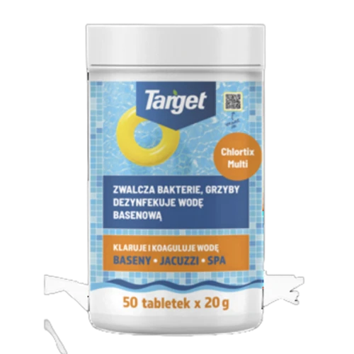Preparat dezynfekujący wodę basenową Chlortix Multi (50x20g) 1 kg Target 1768522112493-46246-3-xplo4q.png