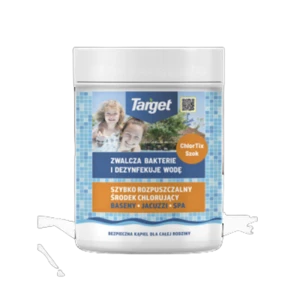 Środek zwalczający bakterie i dezynfekujący wodę basenową Chlortix szok 0,4 kg Target