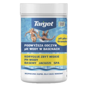Podwyższa odczyn ph wody w basenach Ph Plus 1 kg Target