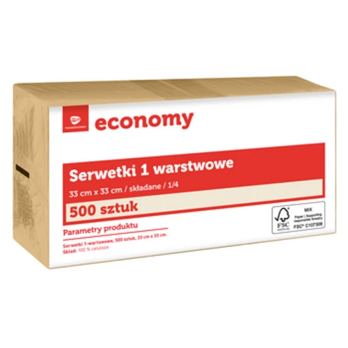 TG Economy Serwetka 33x33 cm, 1 warstwowa eco 500 sztuk 1768523971014-49677-3-4lh1eq.png