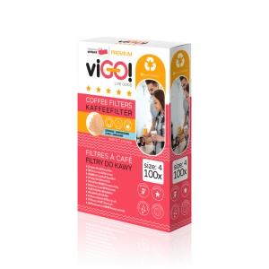 viGO! Filtry do kawy 100 szt. size 4