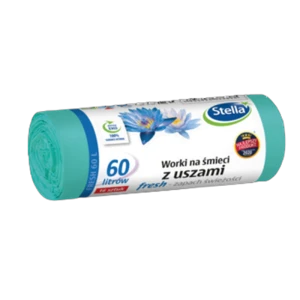 Stella Worki na śmieci z uszami FRESH - świeży zapach 60L 16szt