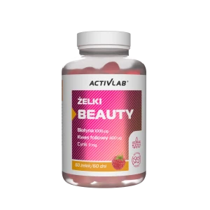 ACTIVLAB Żelki Beauty Smak malinowy (słój 60 żelek) Suplement diety.