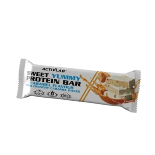 ACTIVLAB Sweet Yummy Protein Bar Smak karmelowy z kawałkami karmelu (baton 50 g) Suplement diety. 1768524682623-50970-3-hxrpep.png