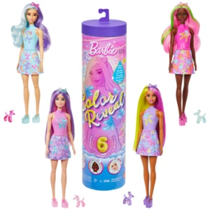 Barbie Color Reveal Seria Balonowe zwierzątka Lalka i akcesoria Zestaw Zabawka Mix 3+ JFV58