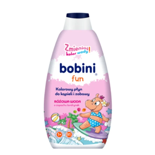 BOBINI Fun Kolorowy płyn do kąpieli i zabawy różowa woda 500ml 1779181027183-fbuzl.png