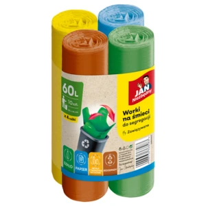 Jan Niezbędny worki HD Easy-Pack segregacja set 60L 4X10SZT