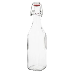 Butelka kwadratowa z klipsem 1000 ml Spiżarnia Pani Domu