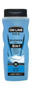 Żel pod prysznic 3w1 men deep blue On Line 410 ml