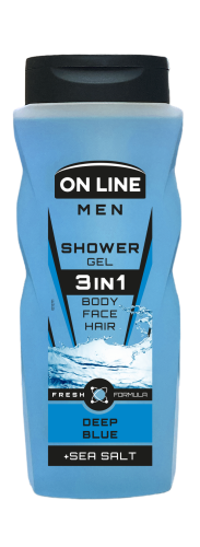Żel pod prysznic 3w1 men deep blue On Line 410ml