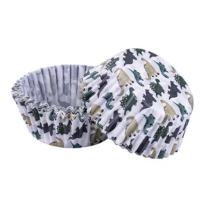 Foremki papier do muffinek "Dinozaury" 50 szt